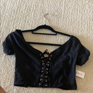 PacSun tie front of the shoulder top size small